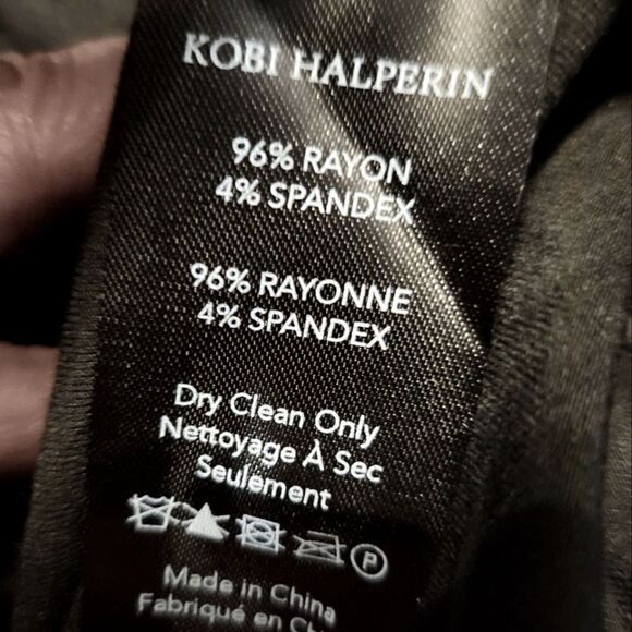 Kobi Halperin Sandra Draped Dress Black Size S New - Picture 12 of 12